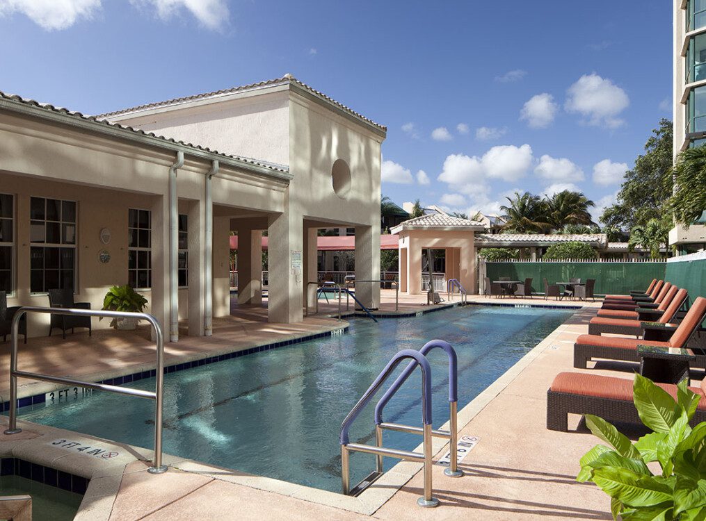 The pool and lounge area